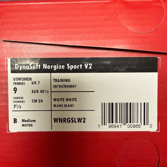 New Balance Dynasoft Nergize sport V2 Women's Athletic Shoes in White and Silver - Picture 2 of 3